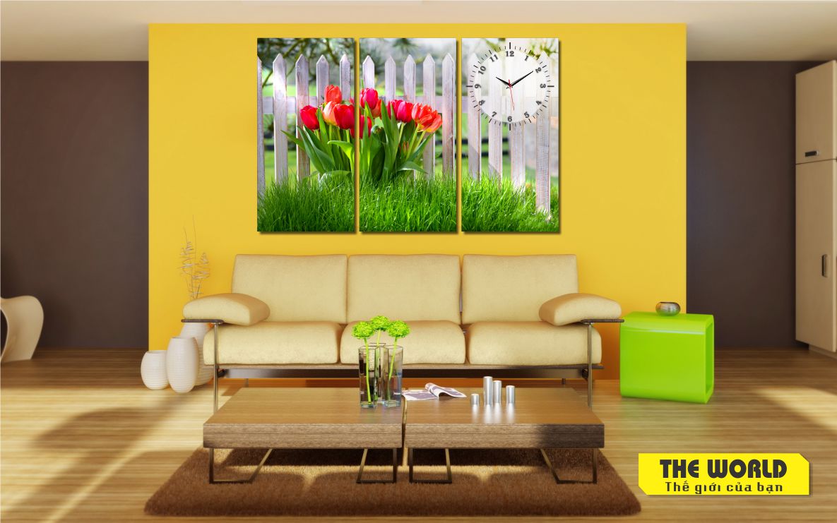 tranh treo tường hoa tulip